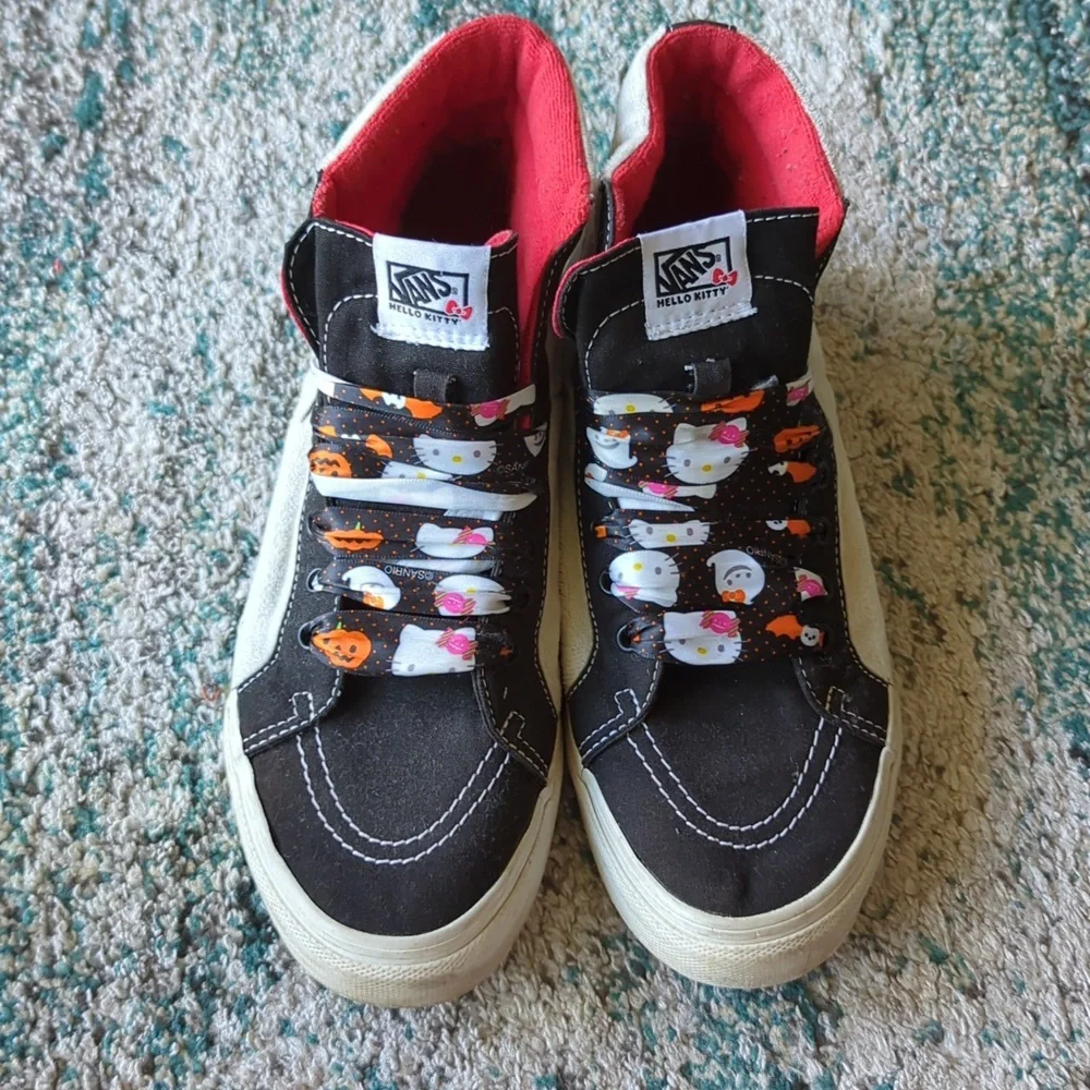 Vans X Hello Kitty classic Sk8-Hi 2014 pre-owned awesome rare vintage - Picture 2 of 4